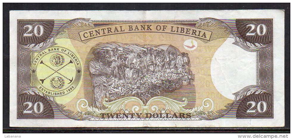 528-Liberia Billet De 20 Dollars 2011 CJ182 - Liberia