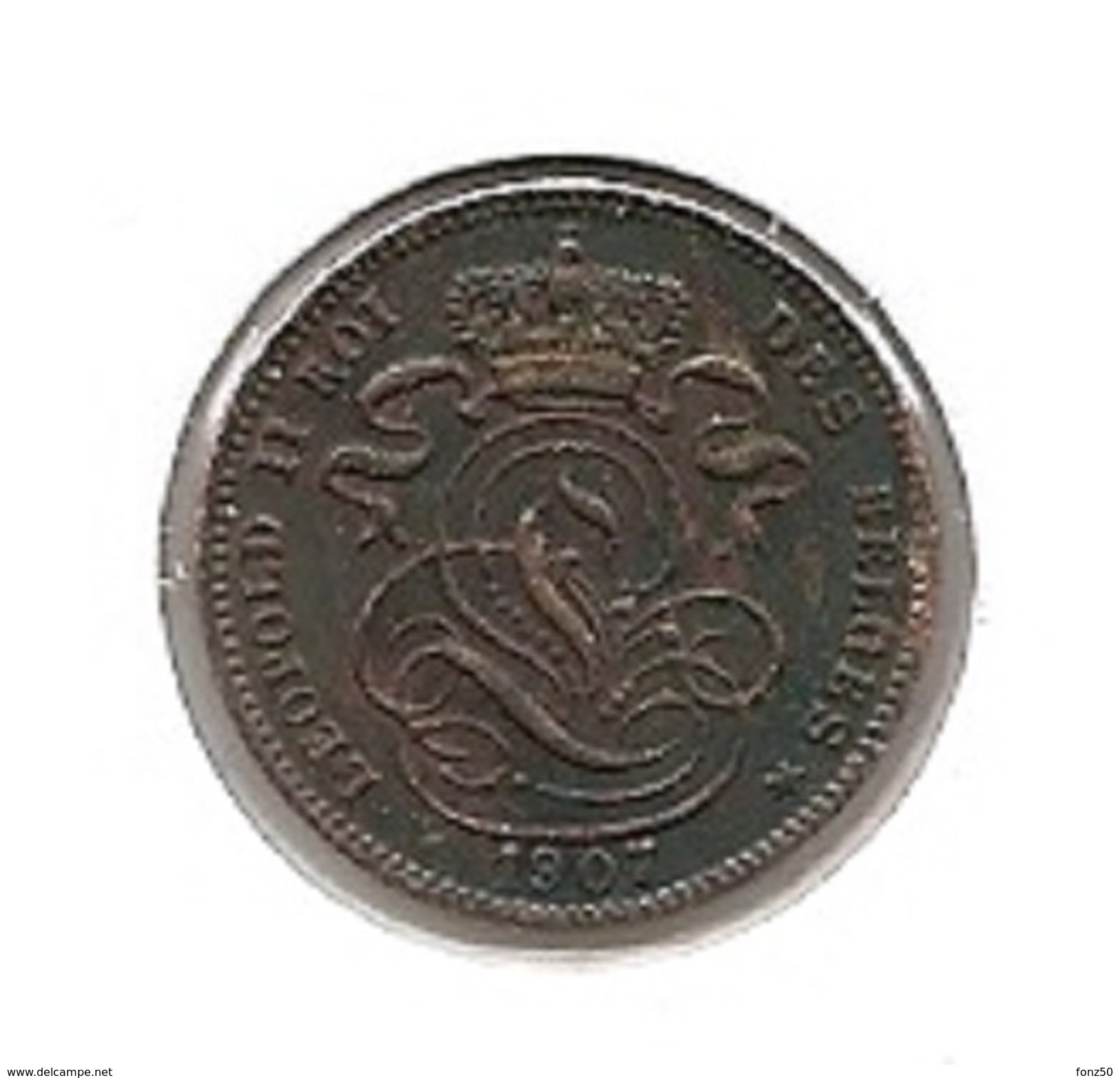 LEOPOLD II * 1 Cent 1907 Frans * Prachtig * Nr 9144 - 1 Centime