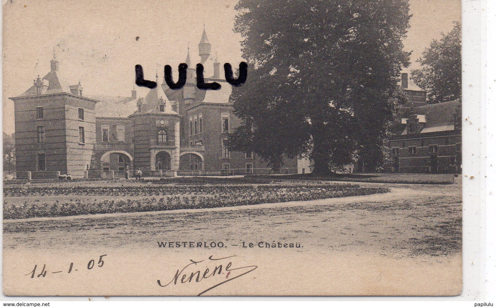 BELGIQUE : Précurseur édit. ? : Westerloo Le Chateau - Westerlo