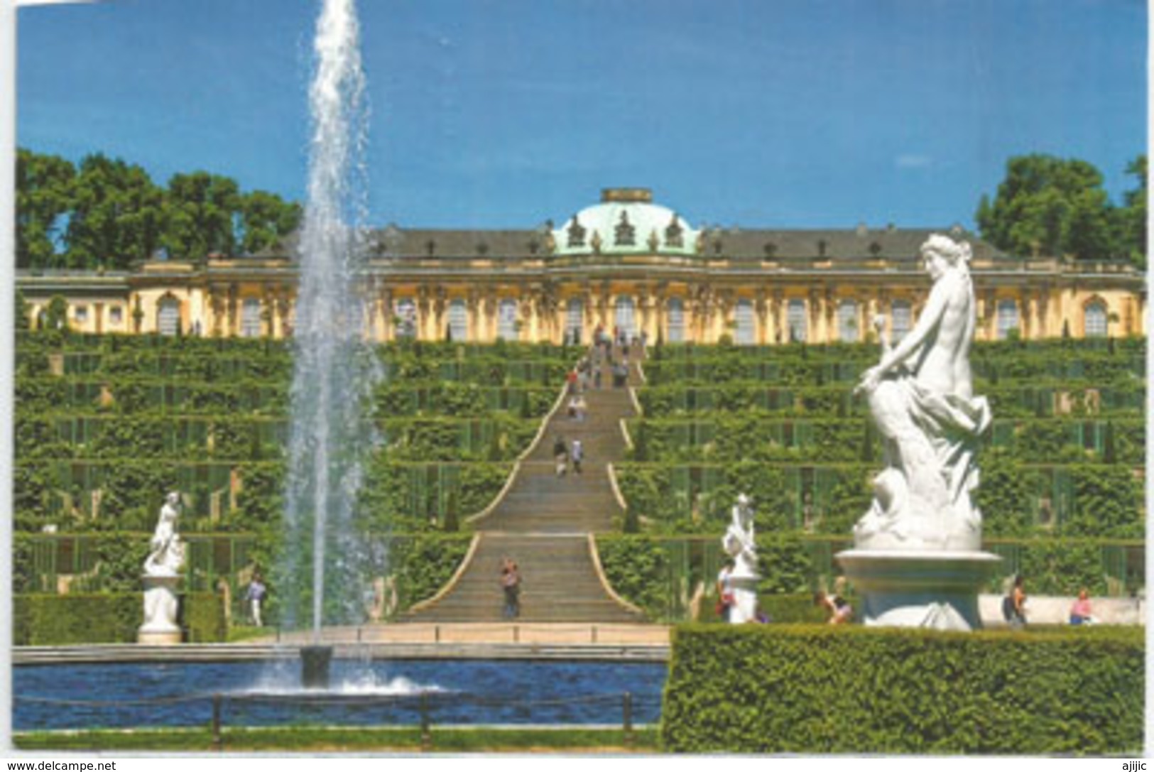 POTSDAM.ALLEMAGNE. Le Palais/Château De Sanssouci (palais D'été Du Roi De Prusse Frédéric II) Adressée En ANDORRE - Châteaux