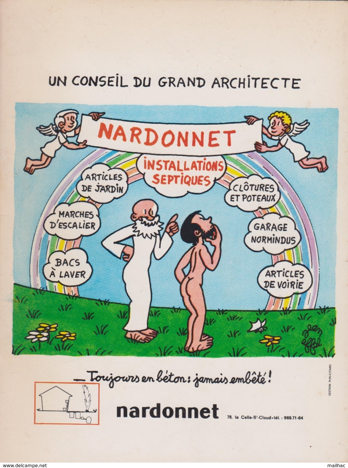 Fascicule De Pub Pour La Sté NARDONNET - Illustrée Par Jean Effel - Dédicace Jean Effel - 30 Pages + Couv - Voir Scans - Andere & Zonder Classificatie