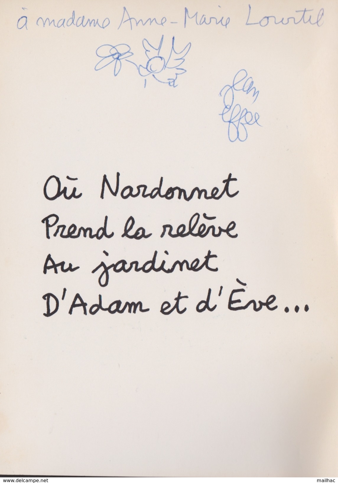 Fascicule De Pub Pour La Sté NARDONNET - Illustrée Par Jean Effel - Dédicace Jean Effel - 30 Pages + Couv - Voir Scans - Andere & Zonder Classificatie