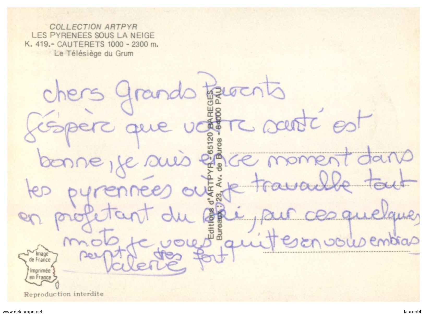 (DEL 131) France - Télépherique Cauteretss - Altri & Non Classificati