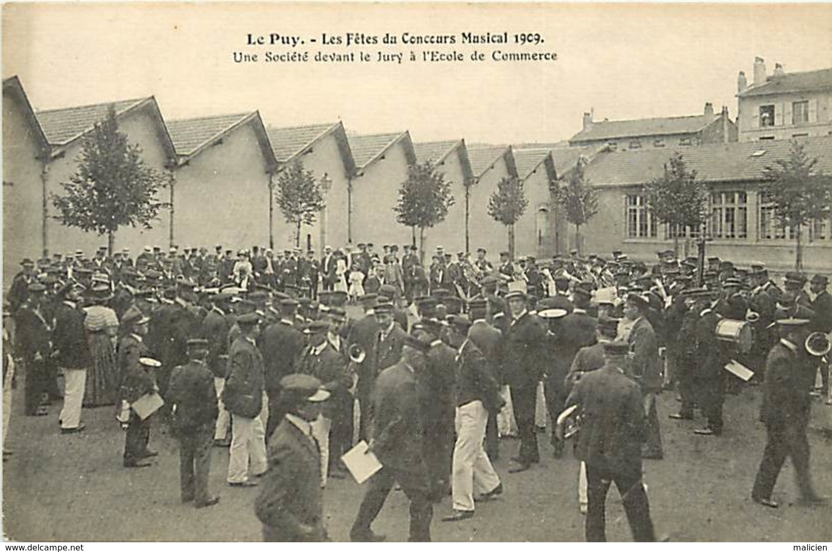 - Haute Loire -ref-A670- Le Puy En Velay - Fetes Du Concours Musical 1909 - Jury A L Ecole De Commerce - Musique - - Le Puy En Velay