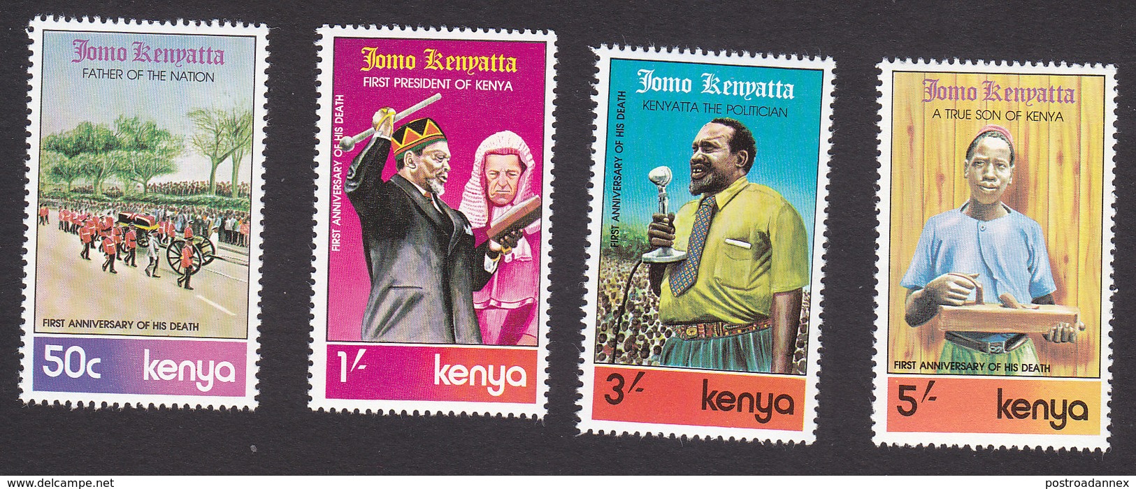 Kenya, Scott #150-153, Mint Hinged, Jomo Kenyatta, Issued 1979 - Kenya (1963-...)