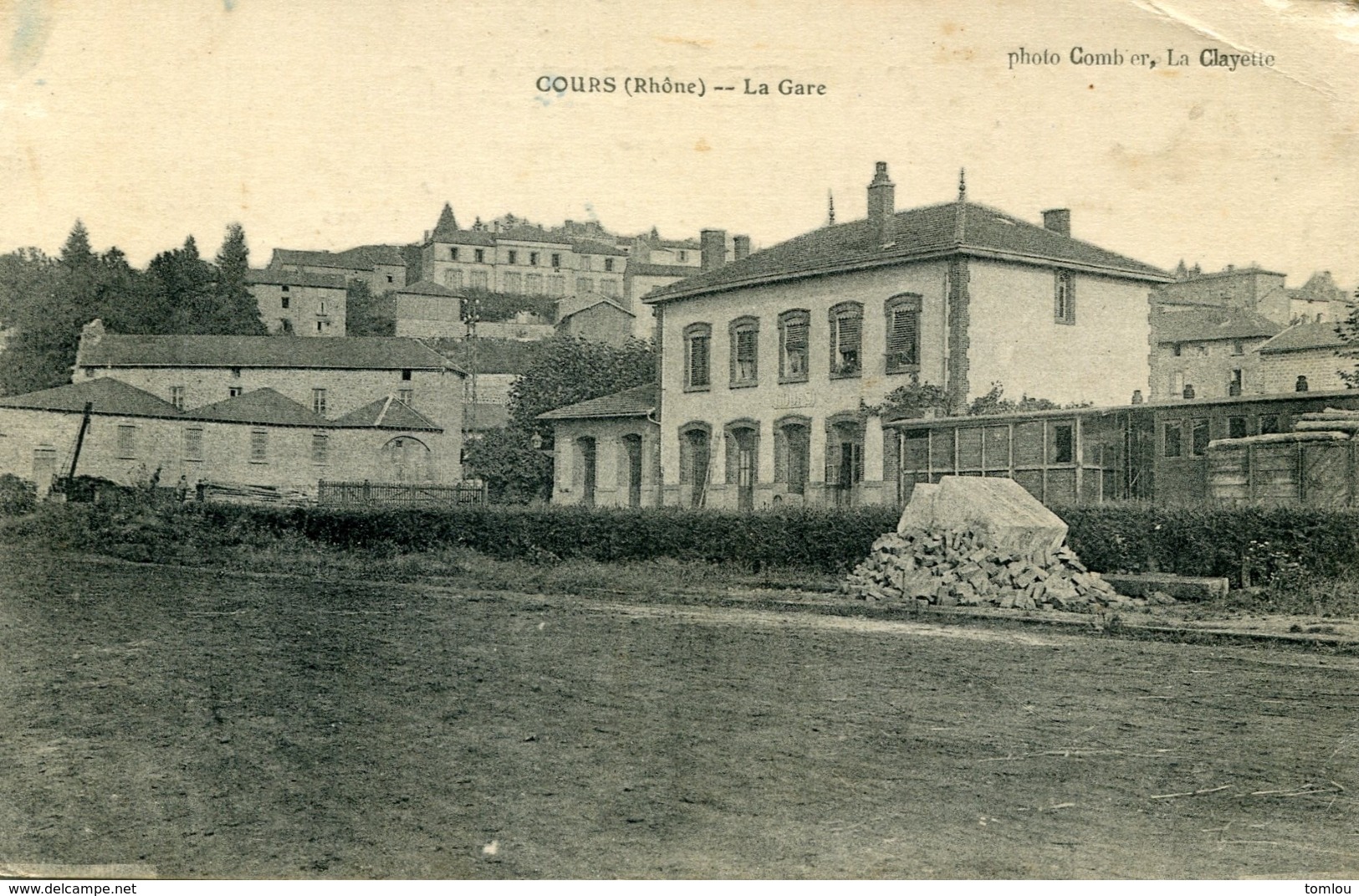 COURS La Gare 1925 - Cours-la-Ville