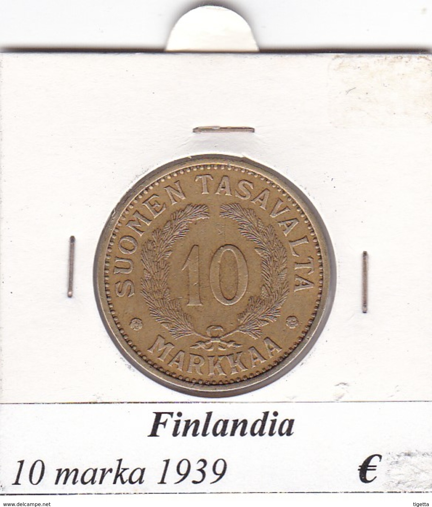 FINLANDIA   10 MARKKAA  1939  COME DA FOTO - Finlandia