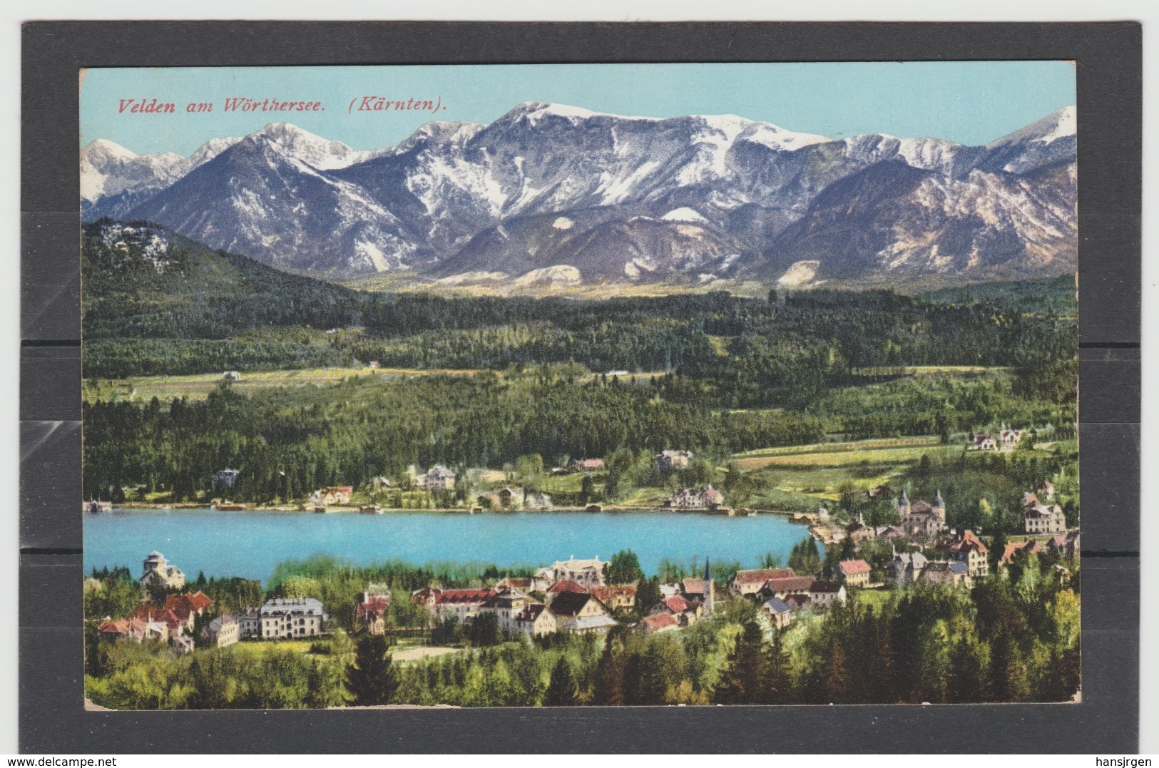 ZAK88 POSTKARTE JAHR 1913  VELDEN Am Wörthersee  GEBRAUCHT - Velden