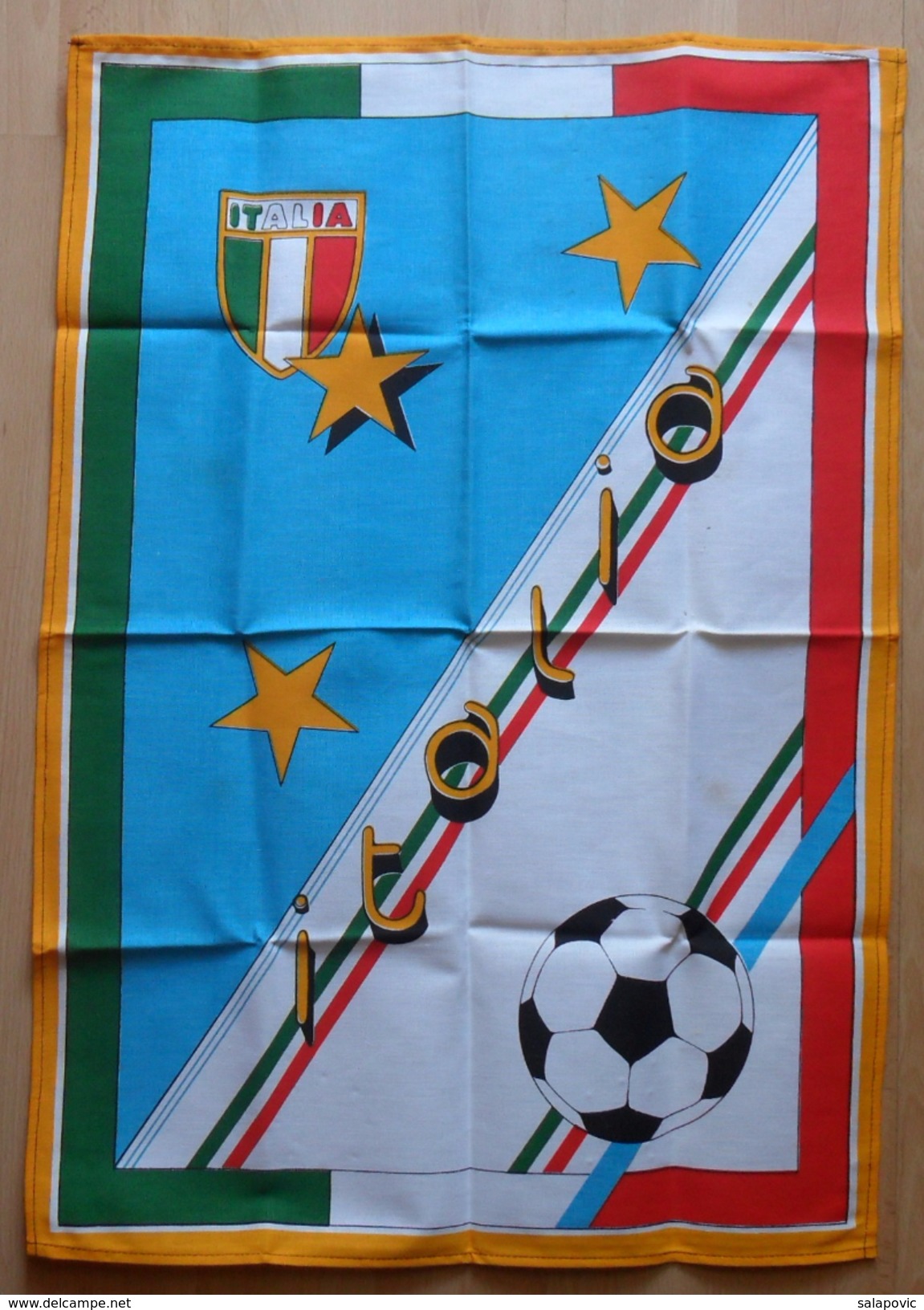 ITALY, ITALIAN FOOTBALL FEDERATION  FOOTBALL CLUB, CALCIO FLAG SUVENIR - Bekleidung, Souvenirs Und Sonstige