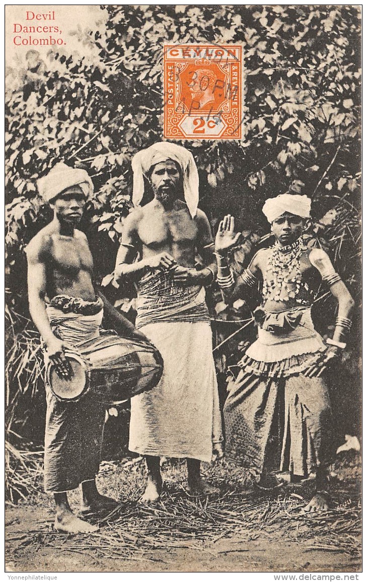 COLOMBO / Devil Dancers - Belle Oblitération - Sri Lanka (Ceylon)