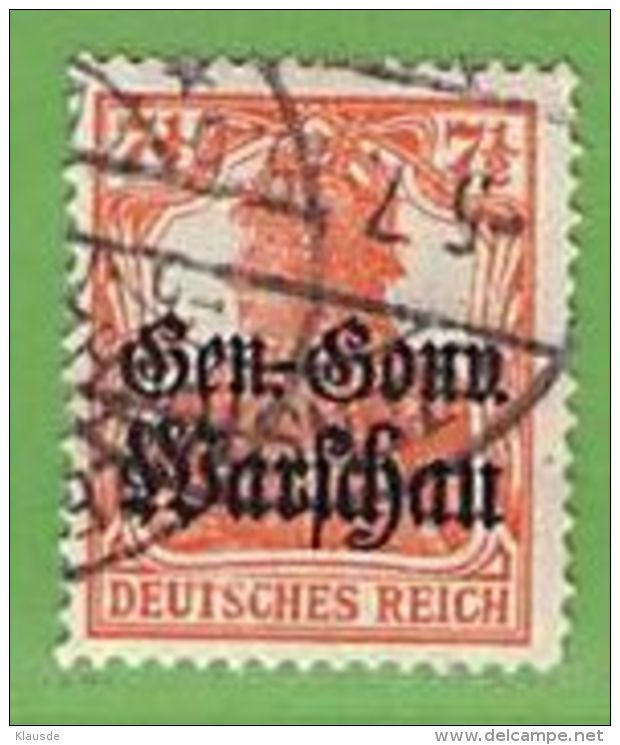 MiNr.9 O  Deutschland Deutsche Besetzg,1.WK Gen.-Gouv.Warschau - Occupation 1914-18