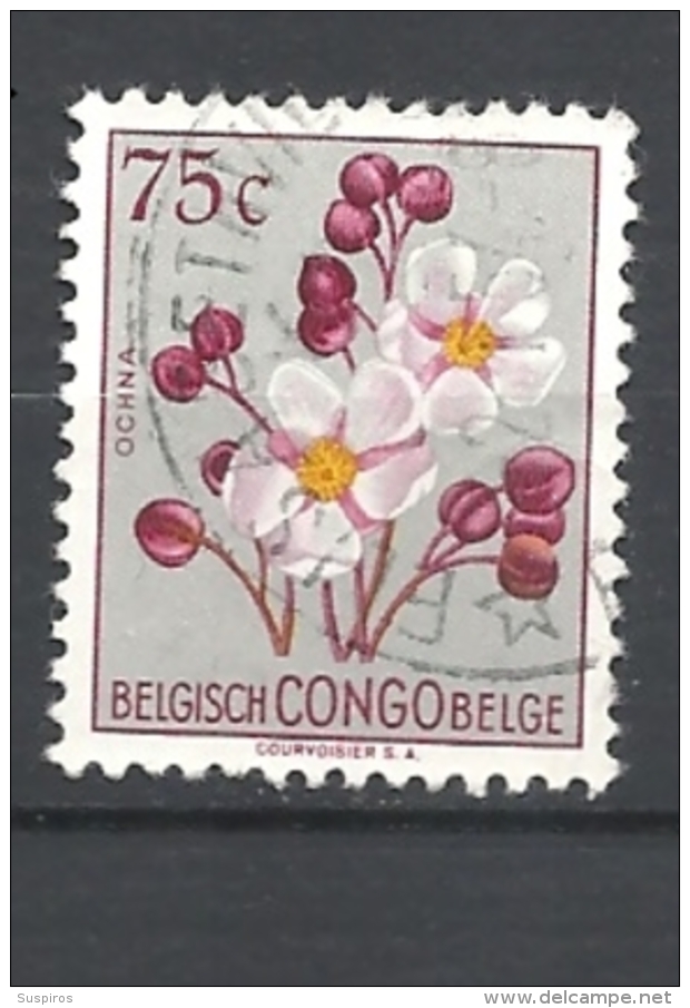 CONGO BELGA 1952 -1953 Definitive Issues - Flowers  Used - Oblitérés