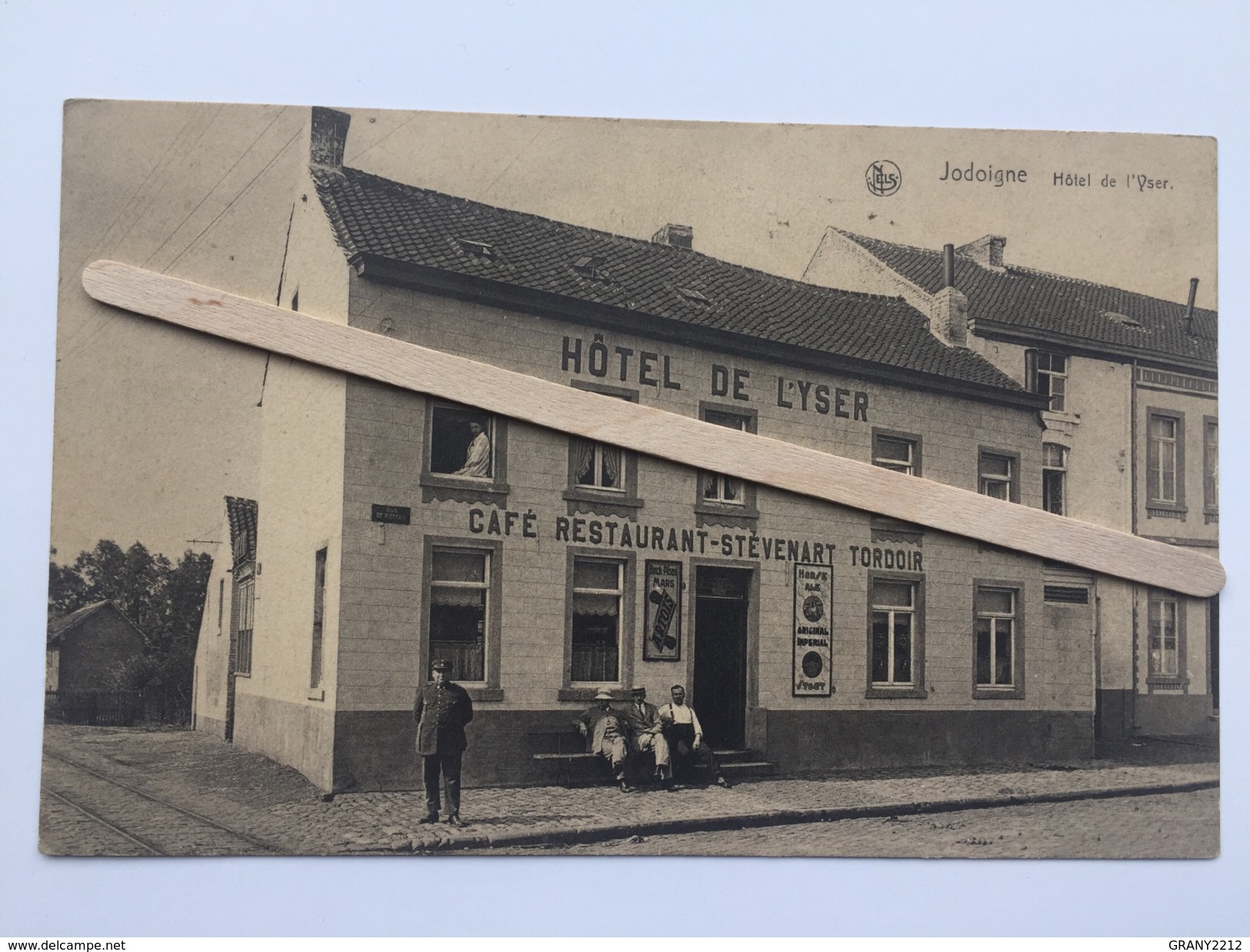 HÔTEL DE L' YSER " Rue De Piétrain,publicité Artois,Original Impérial , Animée ,café Restaurant Stevenart Tordoir " NELS - Geldenaken