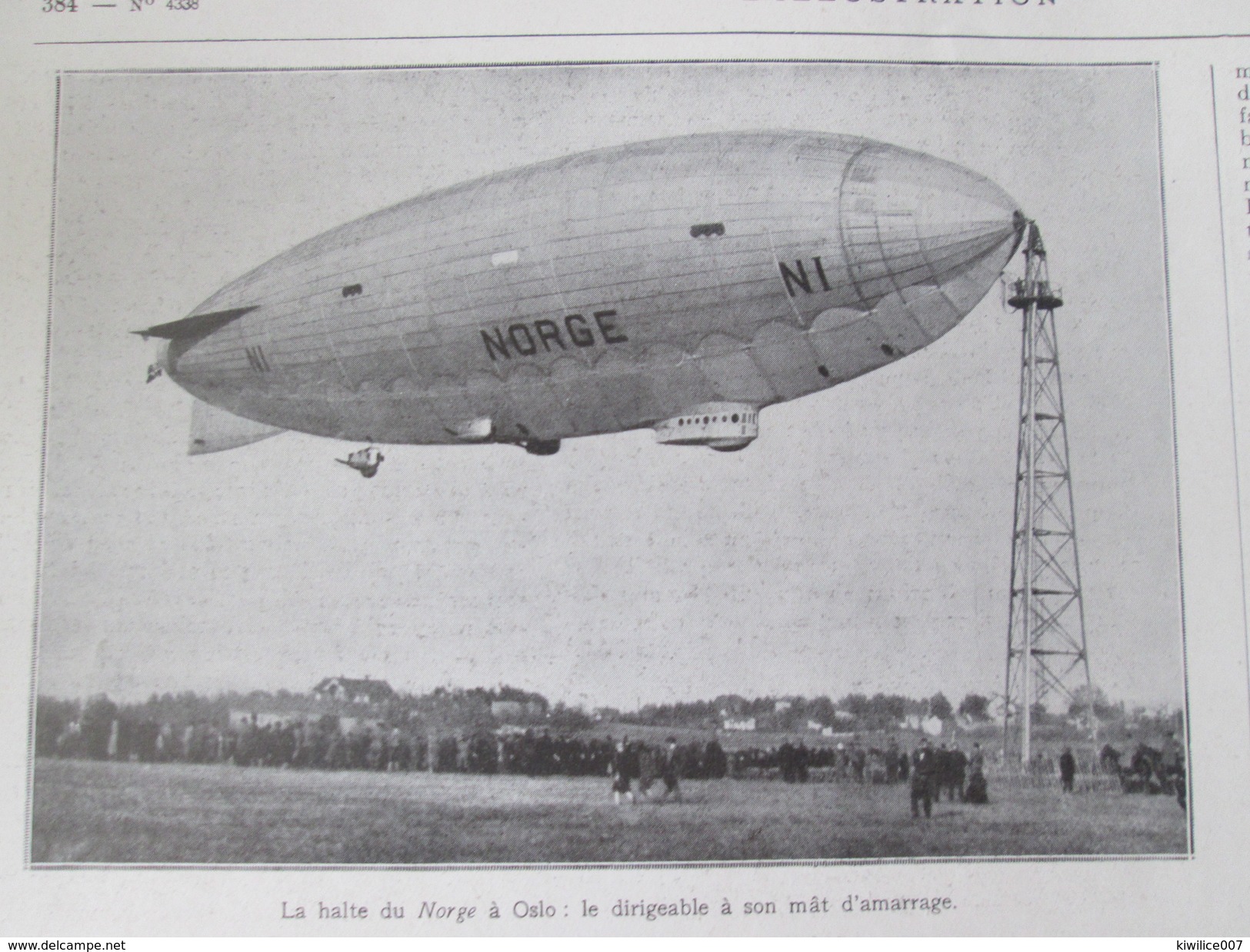 Le Dirigeable  Norge BALLON MONGOLFIERE    Amundsen   Camp De Pulham Angleterre - Non Classificati