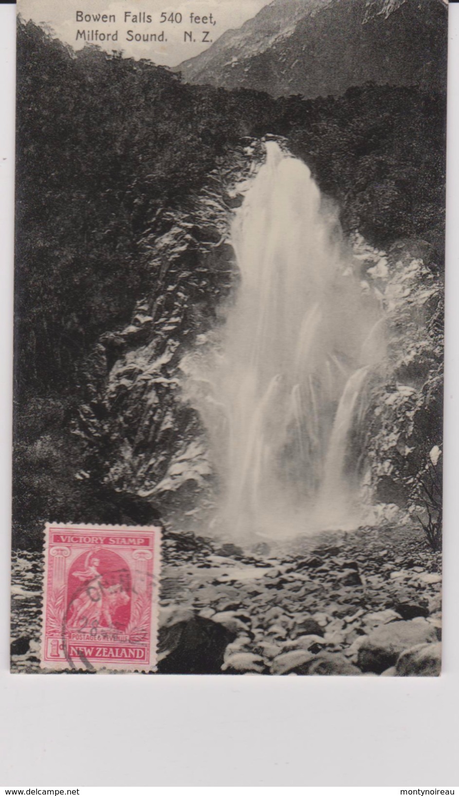 LB 14 : Nouvelle  Zélande :  Bowen Falls 540 Feet , Milford  Sound , Chute D ' Eau - New Zealand