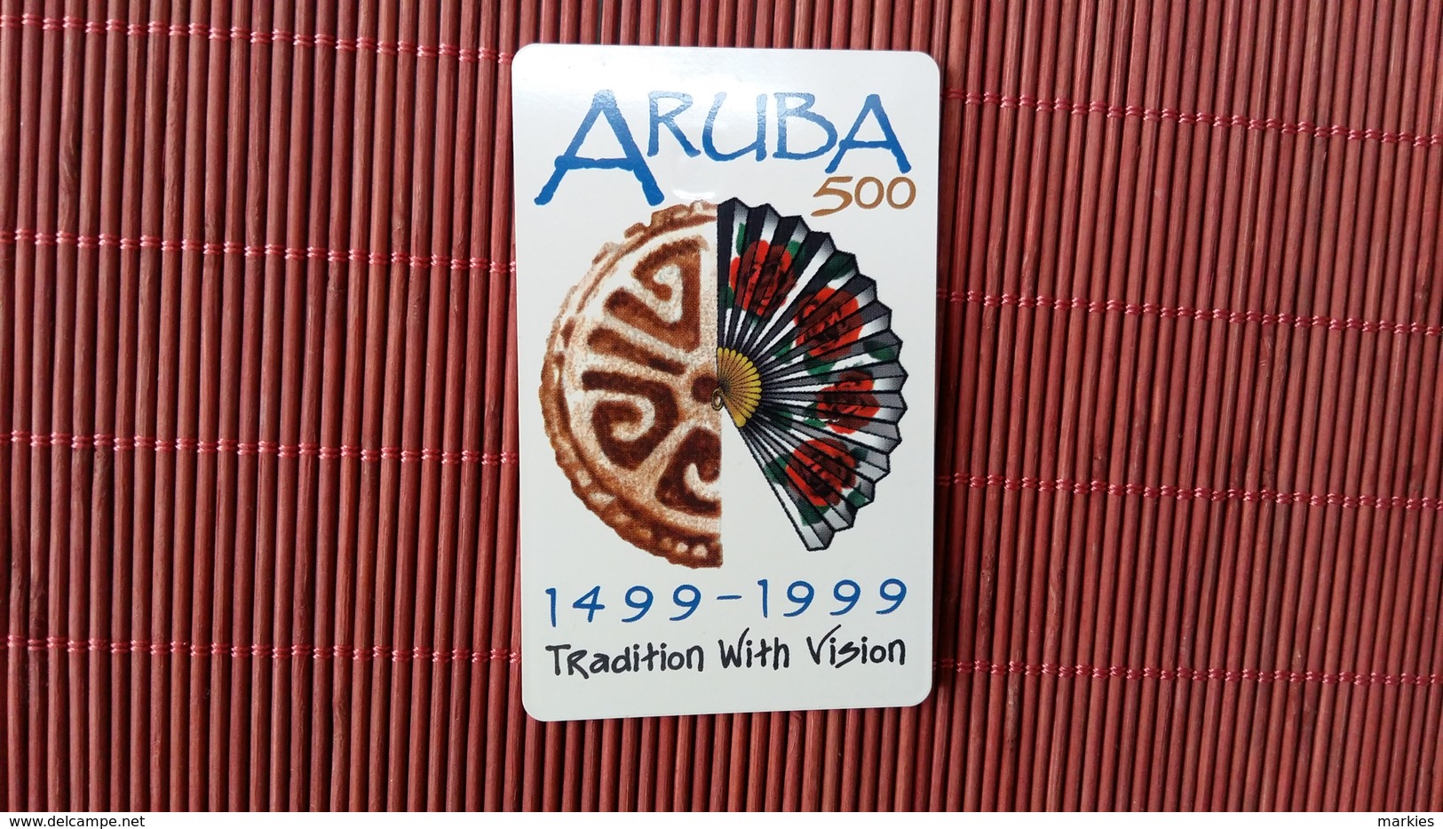 Phonecard Aruba Used Only 80.000 Made Rare ! - Aruba