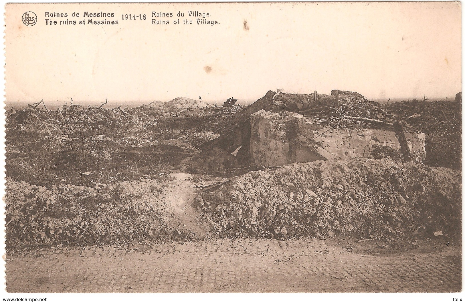 Mesen - Ruins / Ruines De Messines - 1914-18 - Ruines Du Village - Ruins Of The Village - Verstuurd 1919 - Messines - Mesen
