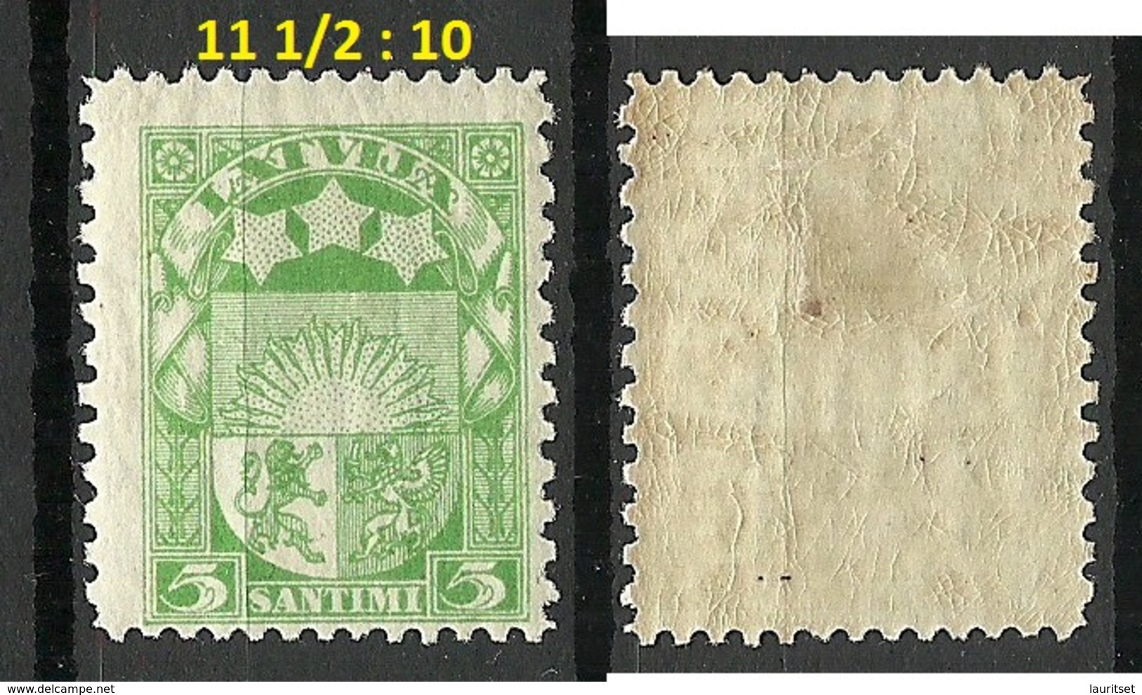 Latvia Lettland 1925 Michel 92 Perf 11 1/2 : 10 * - Lettonie