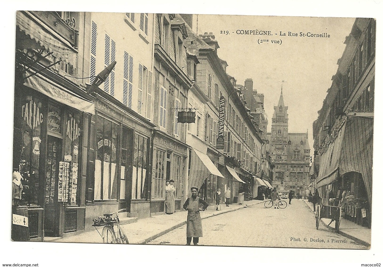 COMPIEGNE Dpt60 La Rue St Corneille 2ème Vue N°219 1913 - Compiegne