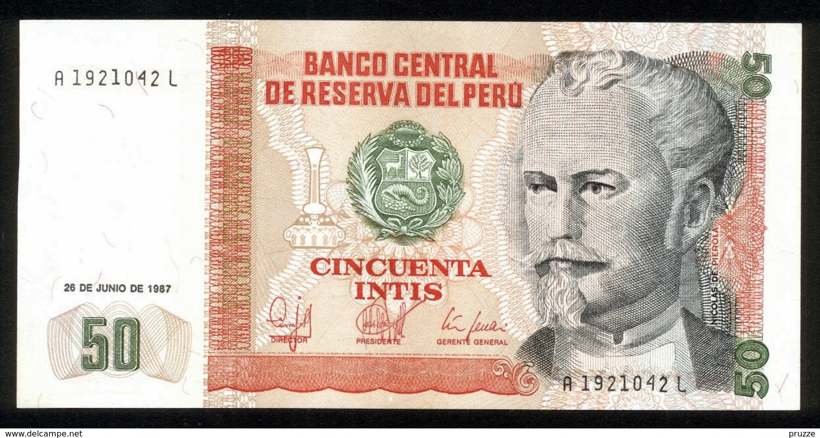 Peru 1987, 50 Intis - UNC - A1921042L - Pérou