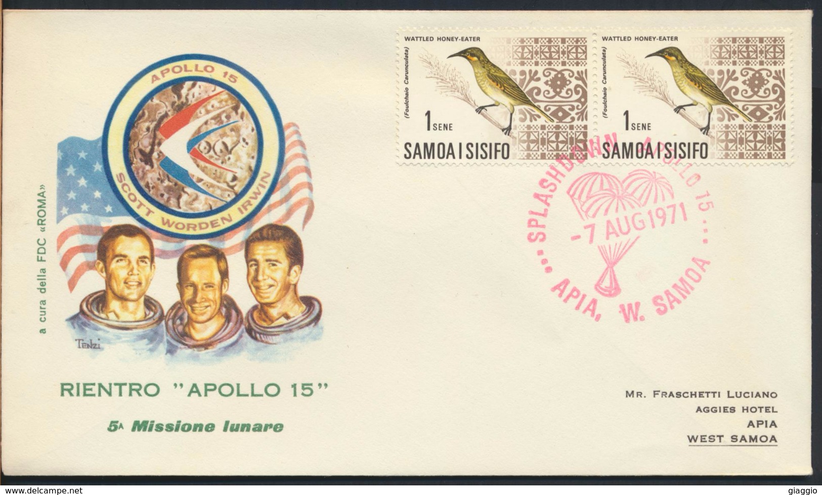 °°° SAMOA I SISIFO - FIRST DAY APOLLO 15 - 1971 °°° - Samoa