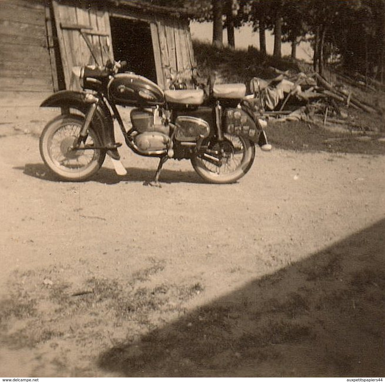 2 Petites Photos Originales Motocyclisme Et Motocyclette - Moto  MZ Banane, MZ Type ES, 175 Ou 250 De 1960  & Enfant - Cyclisme