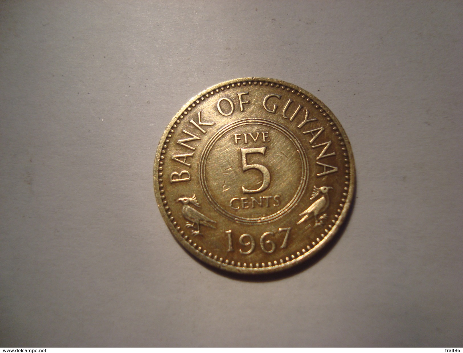 MONNAIE GUYANA 5 CENTS 1967 - Guyana