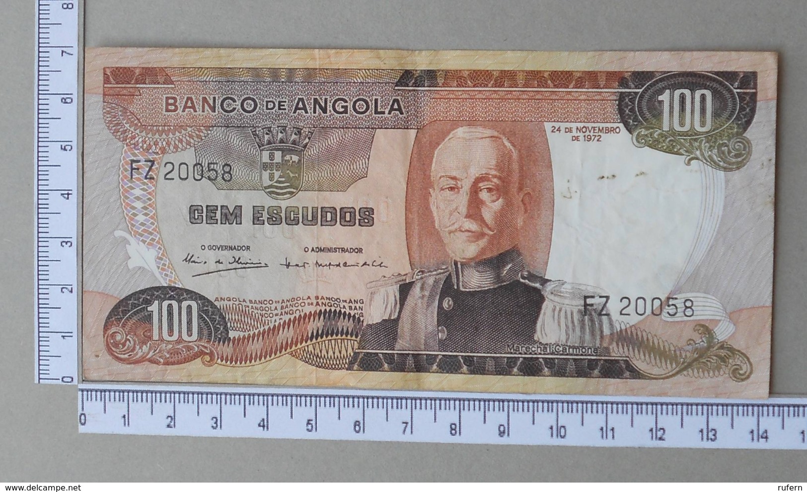 ANGOLA 100 ESCUDOS 1972       - (Nº18285) - Angola