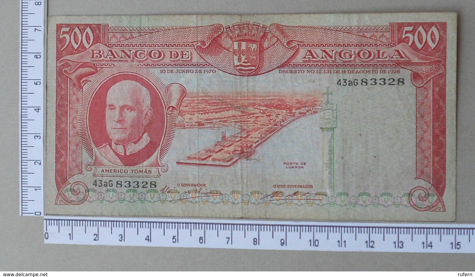 ANGOLA 500 ESCUDOS 1970       - (Nº18287) - Angola
