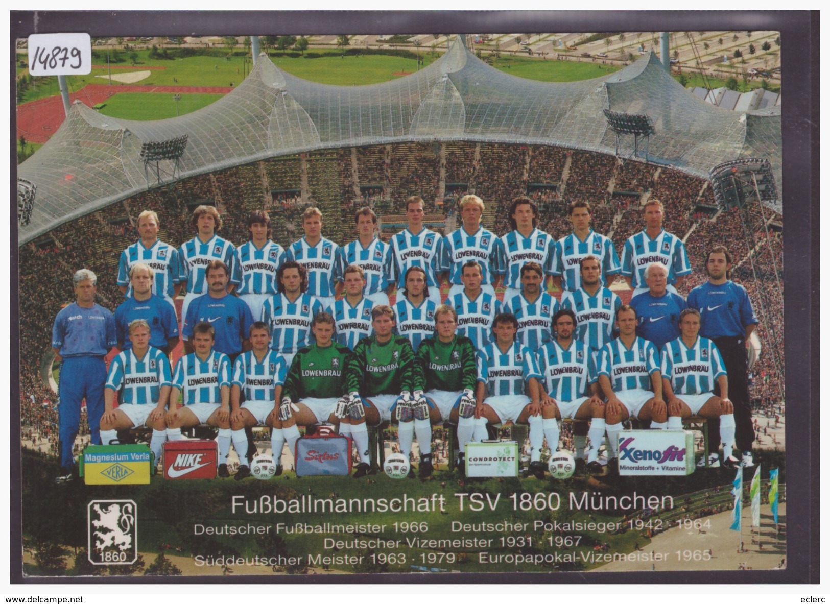 FORMAT 10x15cm - FOOTBALL - FC TSV 1860 MÜNCHEN - SAISON 1995-96 - TB - Soccer