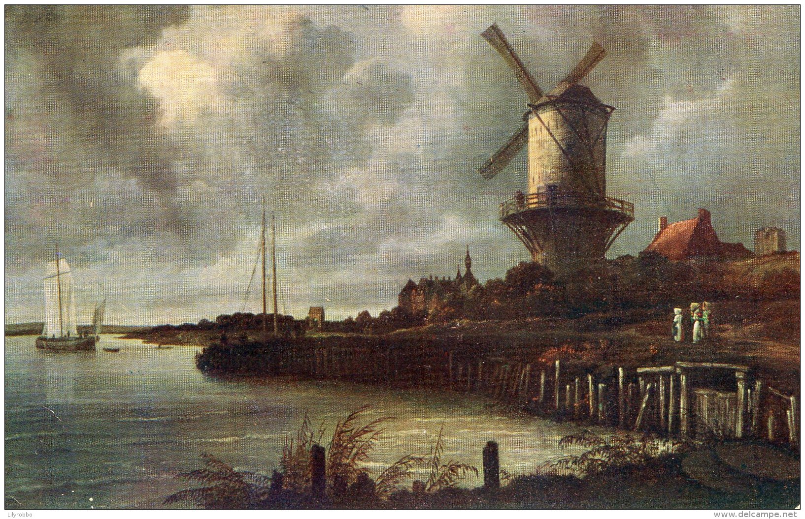 NETHERLANDS - Windmill - Art Card By Jacob Van Ruysdael - Mill At Wijk Bij Duurstede - Wijk Bij Duurstede