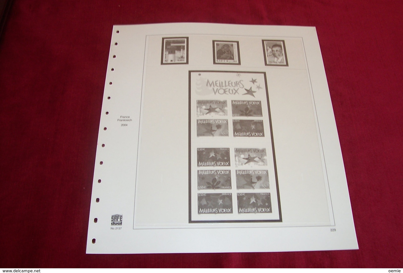 FEUILLE SAFE DUAL   2004  No 2137  PAGE 229 - Otros & Sin Clasificación