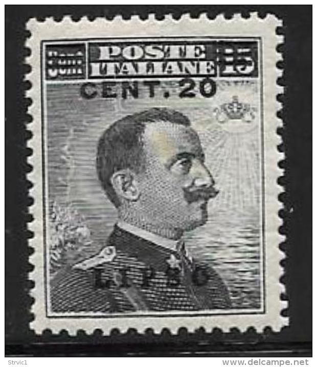 Italy  Aegean Islands Lisso Scott #11 Mint Hinged Italy Stamp Overprinted, Surcharged 1916 - Aegean (Lipso)