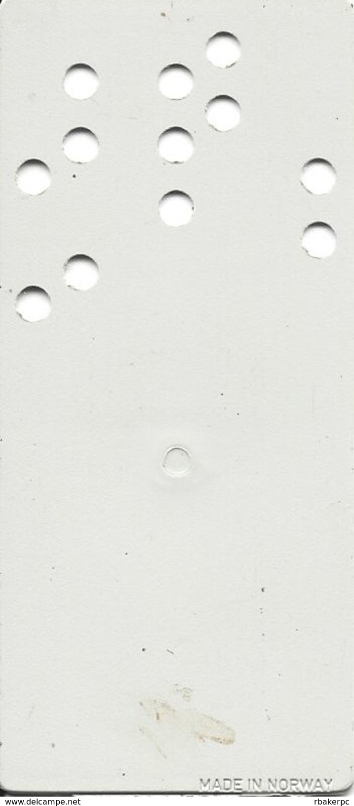 Hard Plastic VingCard Hotel Room Key Card Made In Norway With Punched Holes - Hotel Keycards