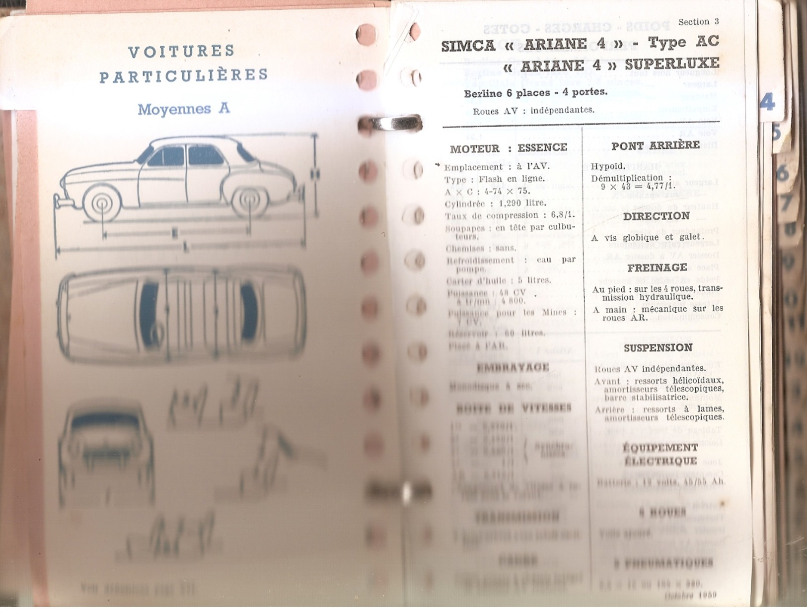 Aide-memoire De Garage-voitures Et Utilitaires Avec Comparatif Autres Marques-1956 - Cars