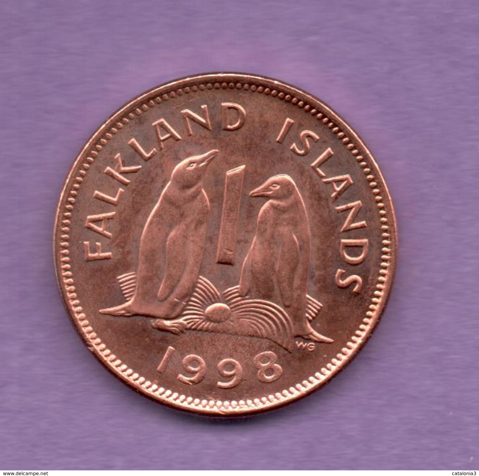 FALKLAN ISLAS - 1 PENNY 1998 - Islas Vírgenes Británicas