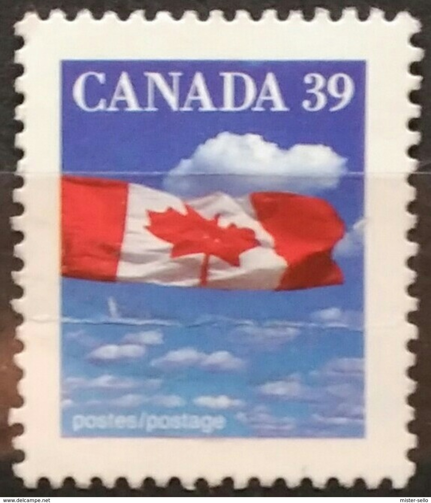 CANADA 1989 Bandera Nacional. 2 C. USADO - USED. - Used Stamps