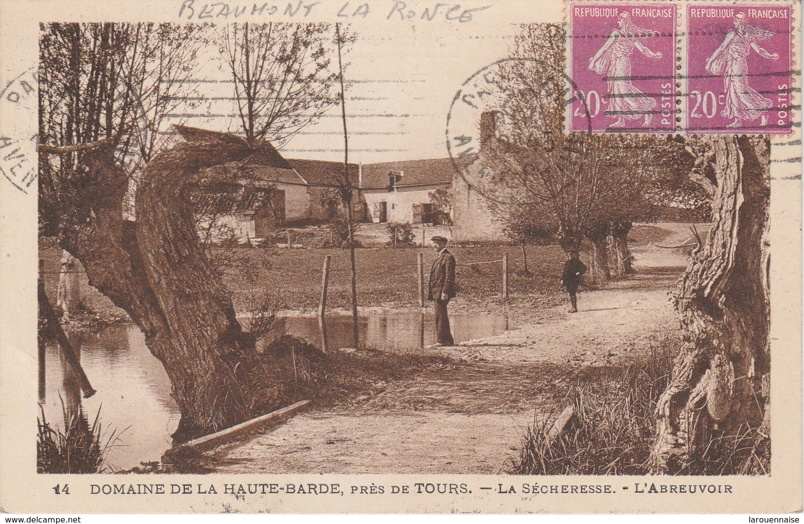 37 - BEAUMONT LA RONCE - Domaine De La Haute Barde - La Sécheresse - L' Abreuvoir - Beaumont-la-Ronce