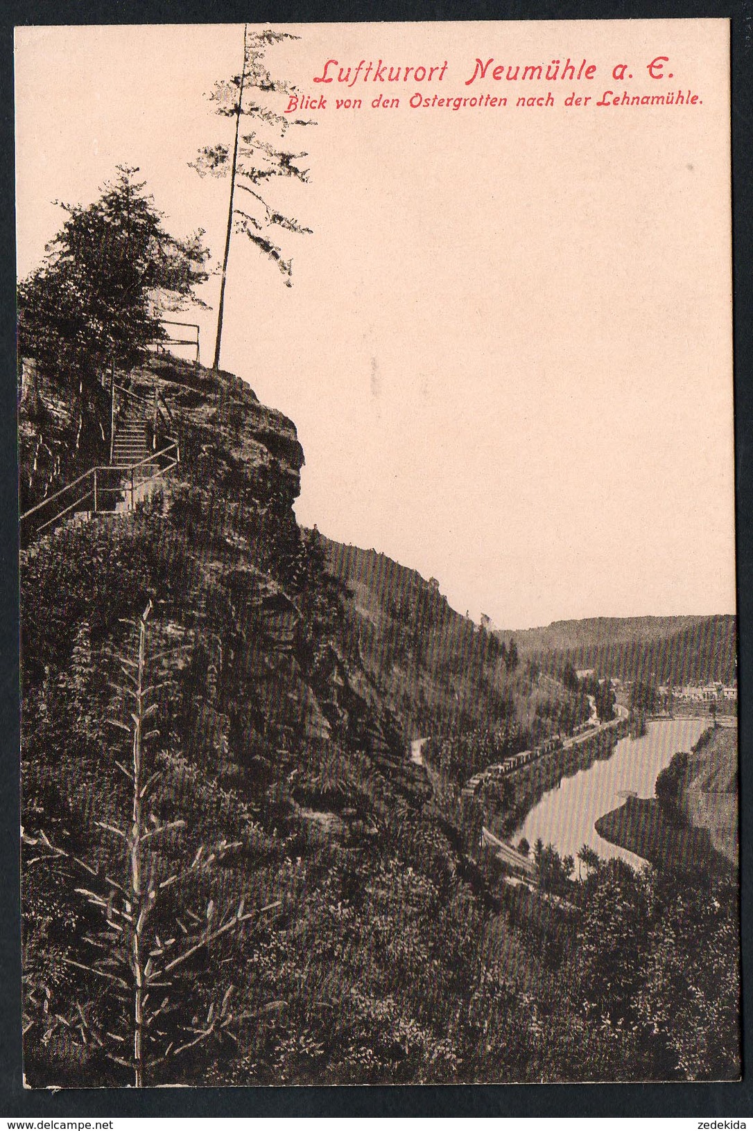 A3594 - Alte Ansichtskarte - Neumühle - Blick Von Den Ostergrotten Nach Lehnamühle - Löffler - TOP - Greiz