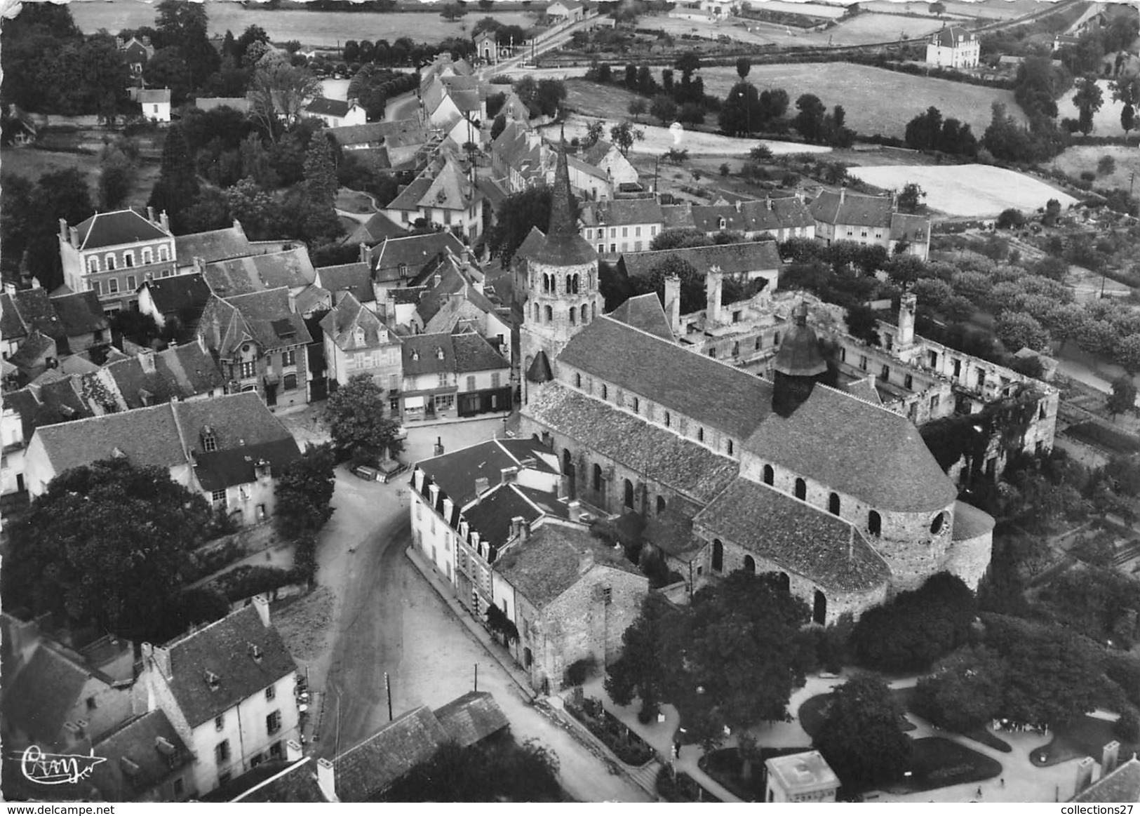 23-EVAUX-LES-BAINS- VUE GENERALE AERIENNE - Evaux Les Bains