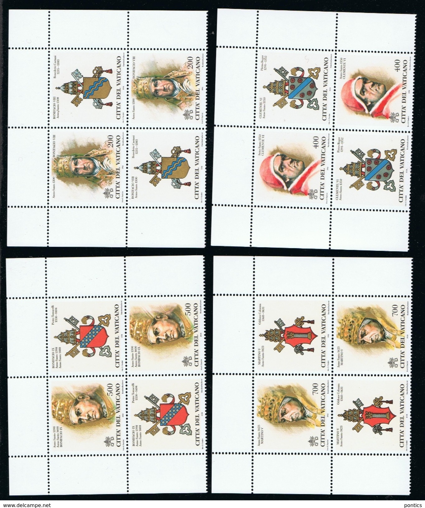 1998 -VATICAN - VATICANO - VATIKAN - S10A. - MNH SET OF 16 STAMPS  ** - Usados