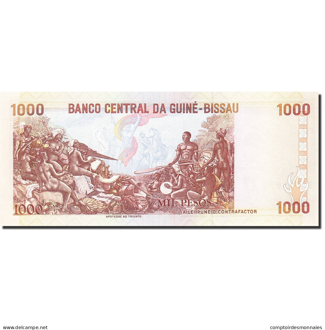 Billet, Guinea-Bissau, 1000 Pesos, 1990, 1990-03-01, KM:13b, NEUF - Guinea-Bissau