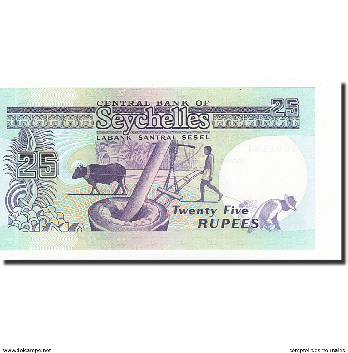 Billet, Seychelles, 25 Rupees, Undated (1989), KM:33, NEUF - Seychelles