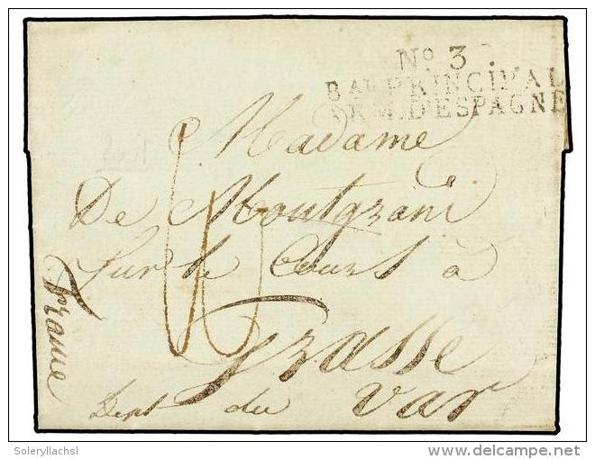 ESPA&Ntilde;A: PREFILATELIA. (1810 CA.). EJ&Eacute;RCITOS FRANCESES. Carta Completa Con Texto Sin A&ntilde;o... - Other & Unclassified