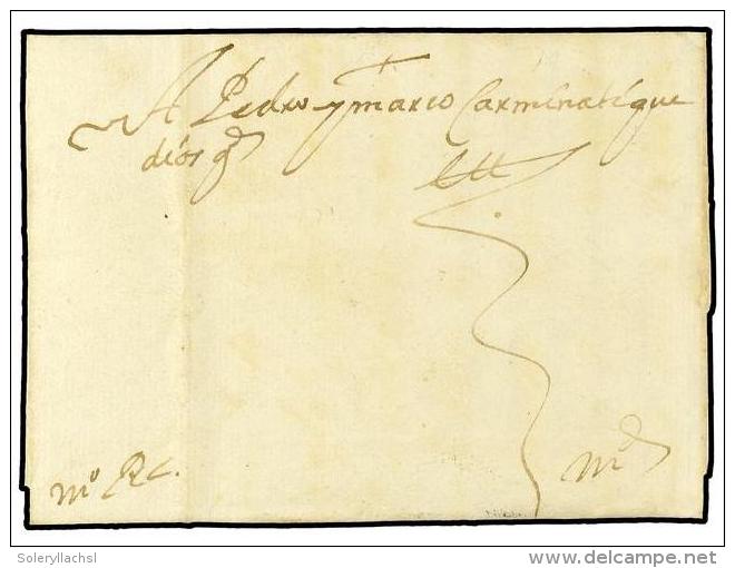 ESPA&Ntilde;A: PREFILATELIA. 1650. ALBACETE A MADRID. Carta Completa Con Indicaci&oacute;n De Porte Manuscrita... - Other & Unclassified