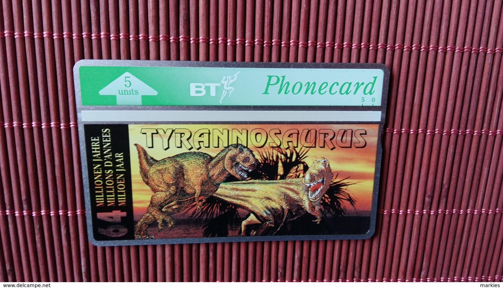 Private Card Tyrannosaurus 345 D (Mint,Neuve)  Rare - BT Emissions Privées