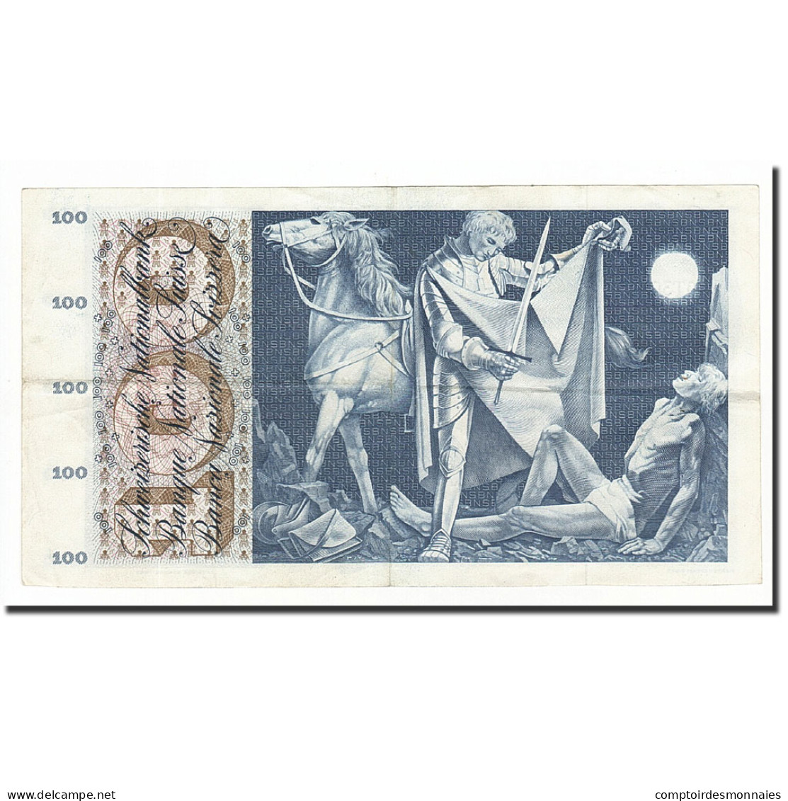 Billet, Suisse, 100 Franken, 1961-12-21, KM:49d, TTB - Suiza