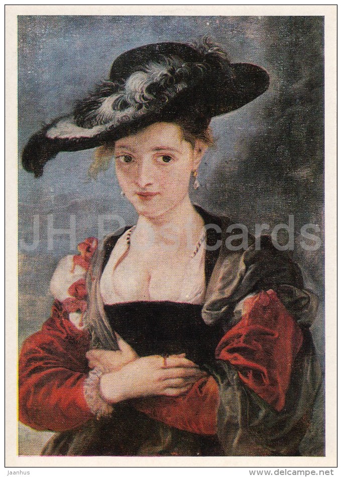 Painting By Peter Paul Rubens - Straw Hat , 1630 - Woman - Flemish Art - 1986 - Russia USSR - Unused - Malerei & Gemälde