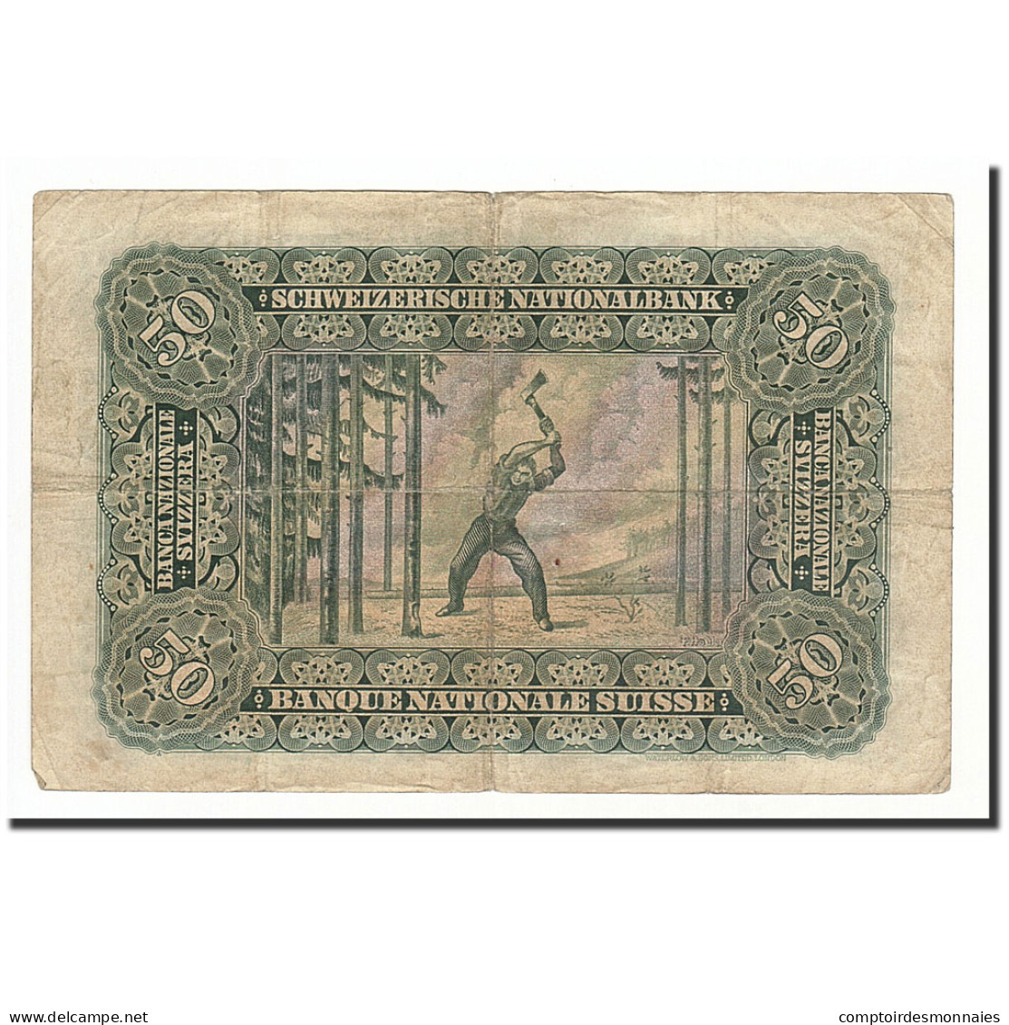 Billet, Suisse, 50 Franken, 1941, 1941-12-12, KM:34l, B - Suiza