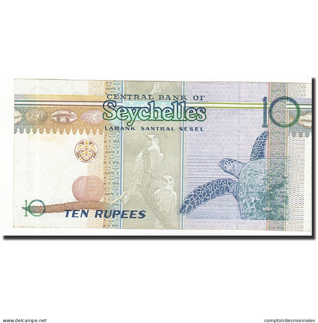 Billet, Seychelles, 10 Rupees, Undated (1998-2010), KM:36a, SPL - Seychellen